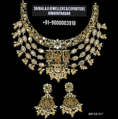 Radha Krishna Polki Necklace Set Indian Jewellery Designs