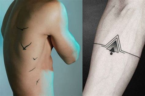 50 Minimalist Tattoo Ideas That Prove Less Is More Man Of Many Small