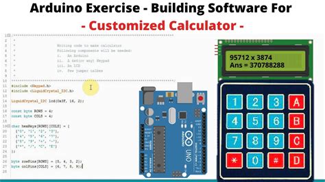 Arduino Tutorial Arduino Calculator Using 4x4 Keypad And Lcd Youtube