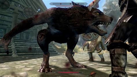 Skyrim Skjor Raised From Dead Companions Against Werewolf Youtube