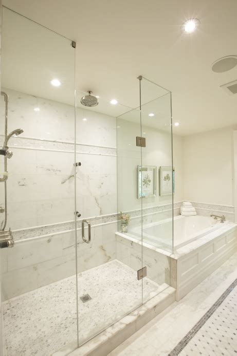 The photo was taken by shannon fontaine. Master BathShower Designs - Transitional - bathroom ...