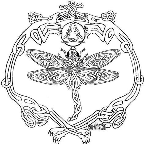 Pictures dragonfly coloring pages 79 for coloring pages online. Coloring sheet | Celtic coloring, Celtic patterns ...