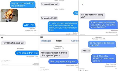 Boredpanda Users Share Responses To Messages From Exes Daily Mail Online