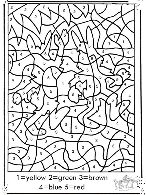Coloring Pages By Numbers - Color By Letters Coloring Pages - Best