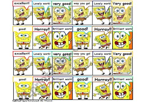 Reward Chart Spongebob