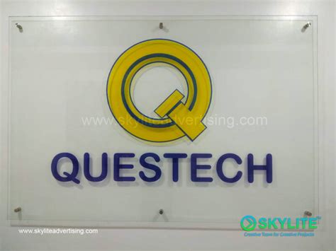 Questech Sign A Direct Printed On Glass Skylite Advertising Studio Co