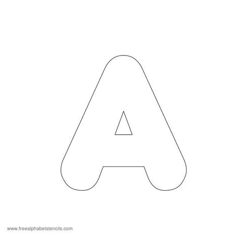 Free Printable Alphabet Stencil Letters Template Alphabet Stencils