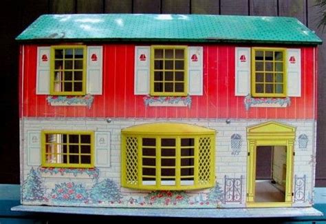 vintage doll house wolverine tin litho 1950 s 1960 s doll house vintage doll house