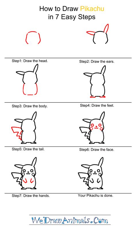 How To Draw Pikachu Pokemon