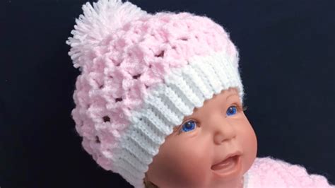 Crochet Baby Hat M Marshmallow Crochet Stitch How To Crochet Baby