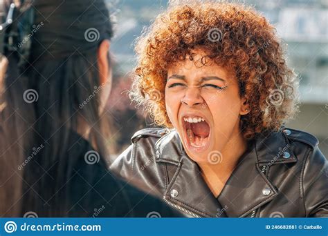 Women Arguing And Yelling Stock Image Image Of Rage 246682881