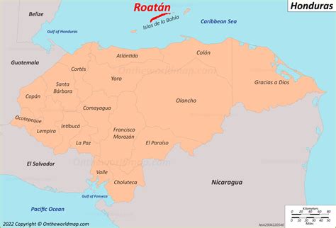 Roatán Map Honduras Detailed Maps Of Roatán Island