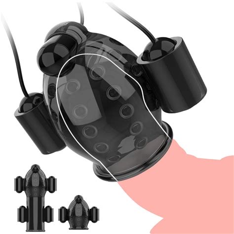 Male Glans Vibrators Adult Sex Toy For Men Rechargeable Vibrating Penis Massaging Sleeves Man