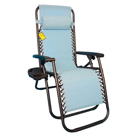 Sling Fabric Steel Anti Gravity Chair With Removable Cupholder
