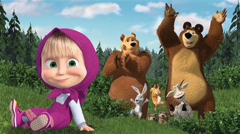 Lively Little Masha Lives In The Forest Where She Has Many Wonderful Adventures With Her