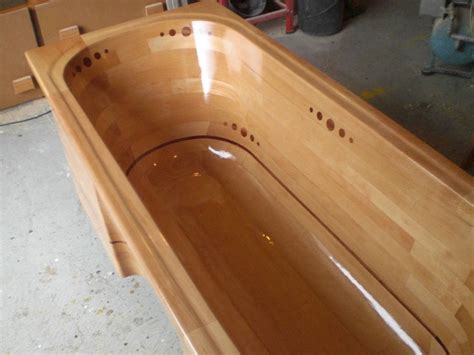 How to paint a bathtub and shower for $50. Mitja Narobe's wooden bathtub build