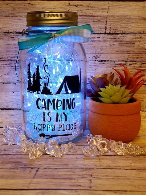 Farmhouse Light Up Rv Decor Outdoor Solar Mason Jar Lantern Etsy