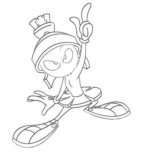 Marvin The Martian Sheets Coloring Pages Marvin The Martian Coloring