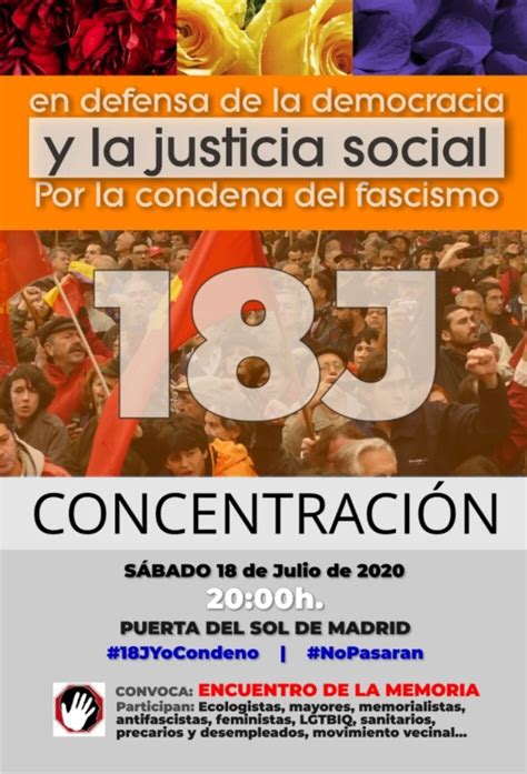 Concentración En Defensa De La Democracia Y Por La Condena Del Fascismo