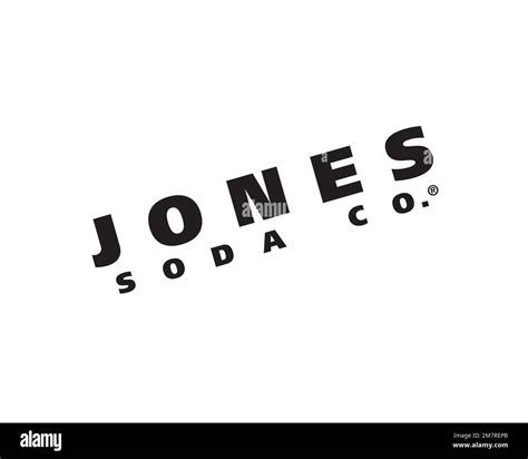 Jones Soda Rotated Logo White Background Stock Photo Alamy