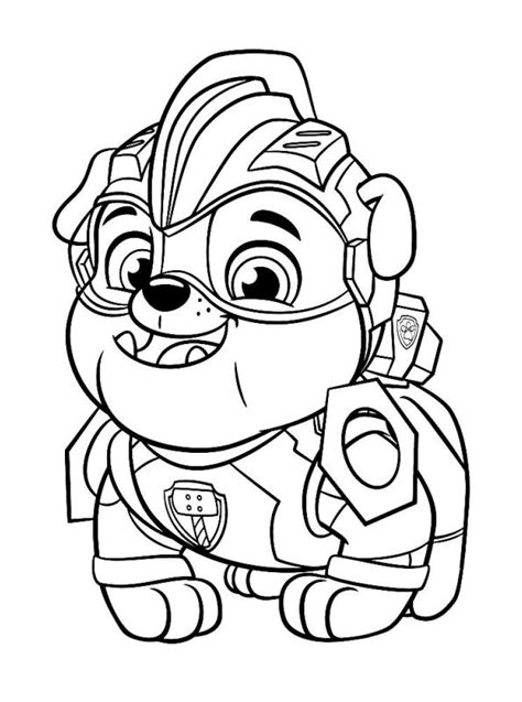 23 Rubble Paw Patrol Coloring Page Just Kids