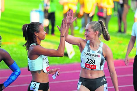 Spitzenleichtathletik Luzern Lueckenkemper Gina Pinto Tatjana Top Athletics Lucerne