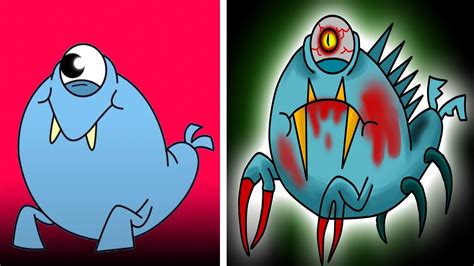 Zig And Sharko Barbara Walrus As Horror Version Speedcoloring Art