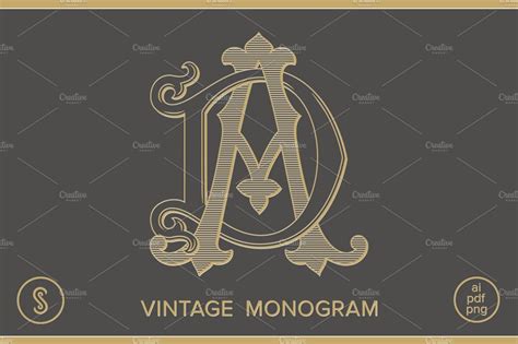 Ad Monogram Da Monogram Illustrations ~ Creative Market