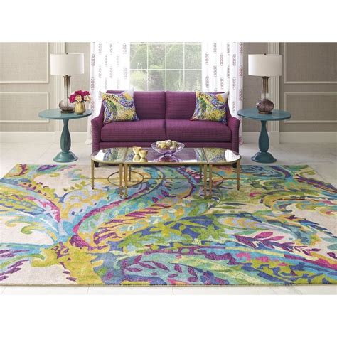 Galleria Wool Floral Area Rug In Bluegreenyellow Colourful Living