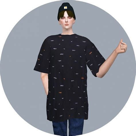 Male Boxy Tee At Marigold Sims 4 Updates