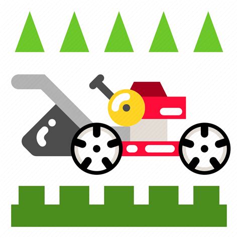 Cut Grass Lawn Lawnmower Mower Icon Download On Iconfinder