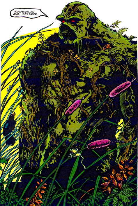 Swamp Thing Avatar Of The Green Comic Art Dc Comics Art Book Art