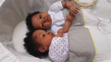 Twins Custom Order For Black Aa Baby Reborn Ethnic Biracial Shyann Twin