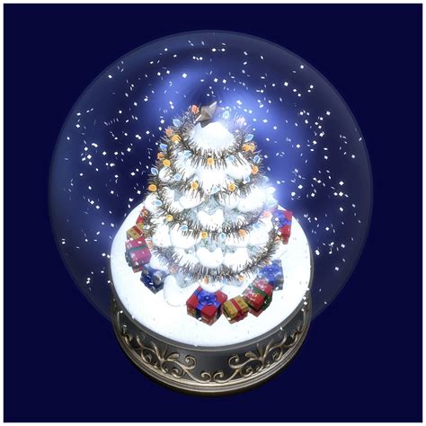 Christmas Snow Globe 3d Models Grayclouddesign