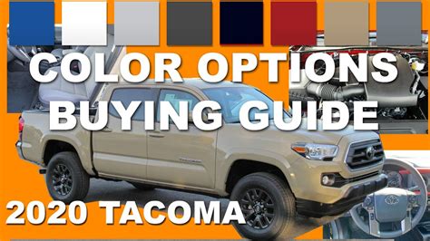 2020 Toyota Tacoma Color Options Buying Guide Youtube