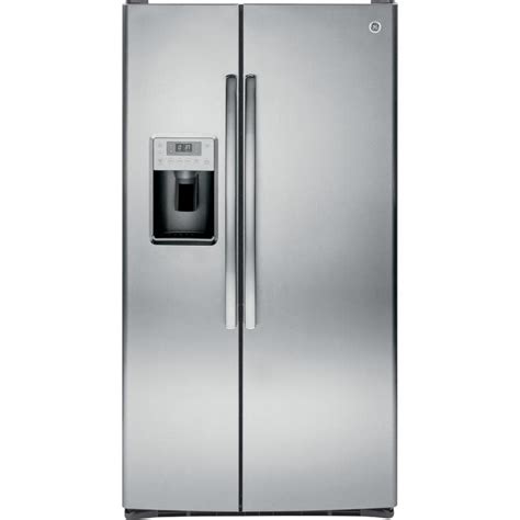 Shop Ge Profile 284 Cu Ft Side By Side Refrigerator With Single Ice
