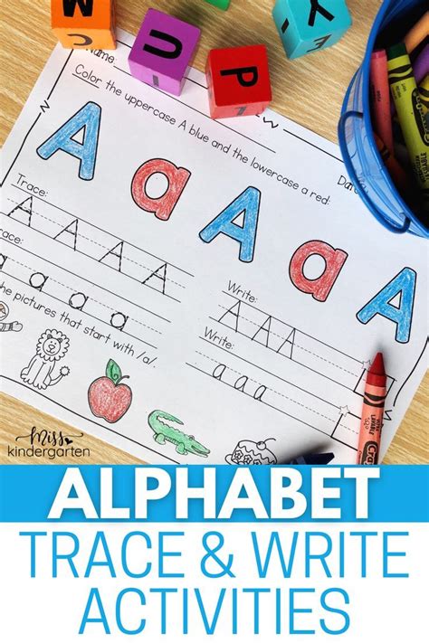 A Completed Trace And Write Worksheet For The Letter Aa Alphabet Writing Practice Handwriting