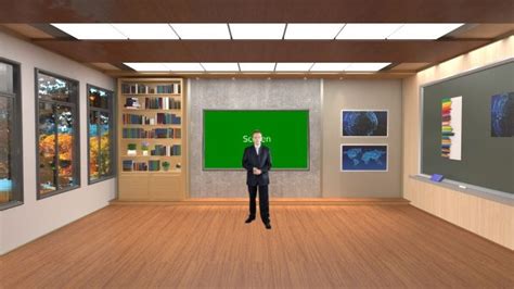 Virtual Learning Classroom Studio Virtual Studio Green Screen