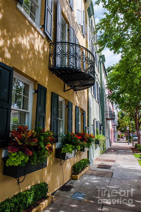 Rainbow Row In Downtown Charleston Photograph By Dale Powell Fine Art