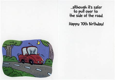 Sex At 70 Is Still Safe Funny Humorous 70th Seventieth Birthday Card