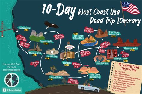 Road Trip National Park Map Usa Best Event In The World