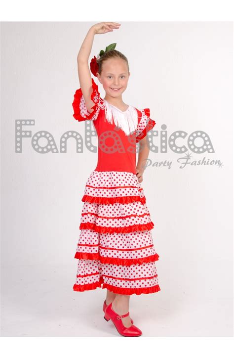 flamenco and sevillanas dress for girl fucsia dress with black polka dots ubicaciondepersonas