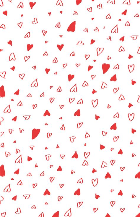 Printable Hand Drawn Valentines Day Wrapping Paper Say Yes