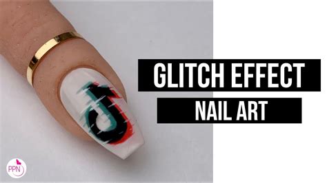 How To Tik Tok Glitch Effect Nail Art Youtube