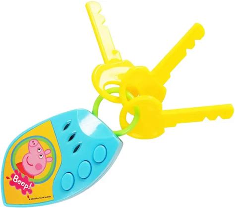 Peppa Pig Electronic Toy Car Keys Pretend Play For Little Kids Boys