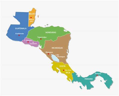 Mapa De Centroamerica Banco De Fotos E Imágenes De Stock Istock