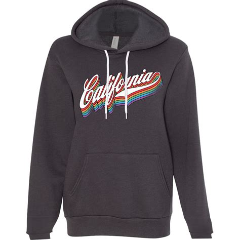 Rainbow California Hoodie Ca Limited Retro Sweatshirts Hoodies Men