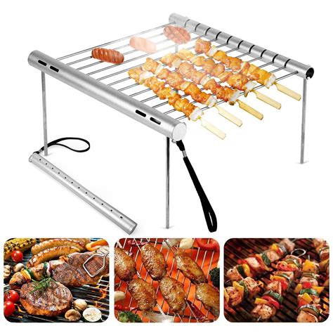 Free shipping for many products! Outdoor Portable Folding Stainless Steel Barbecue Grill ...