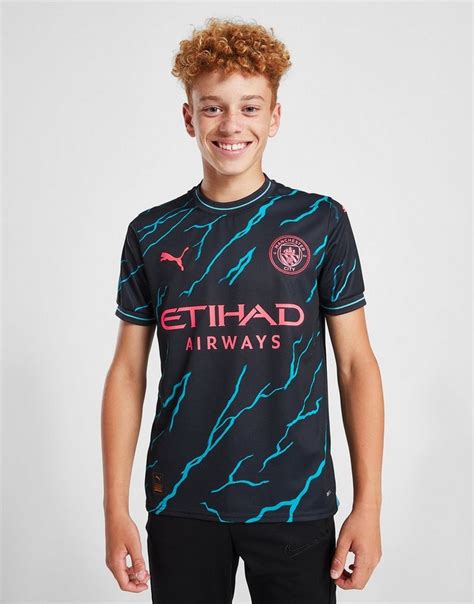 Blue Puma Manchester City Fc 202324 Third Shirt Junior Jd Sports Uk