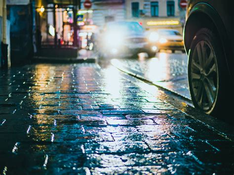 Photography Of Street During Rainy Day · Free Stock Photo